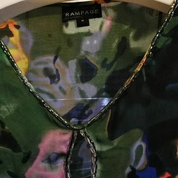 Rampage Beaded Blouse - Picture 2 of 8